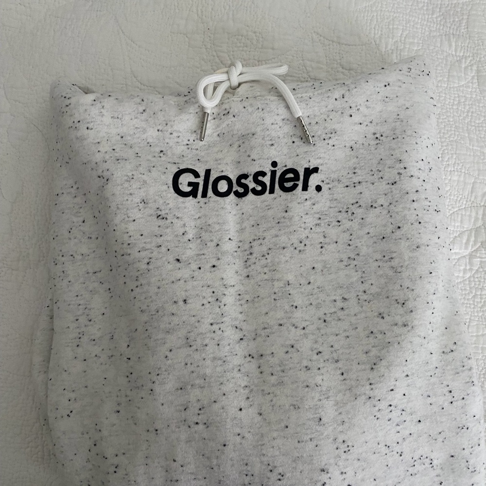 Glossier White Speckled Sweatshirt